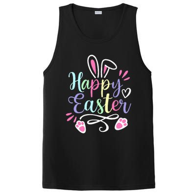 Happy Easter Cute Bunny Rabbit christian PosiCharge Competitor Tank