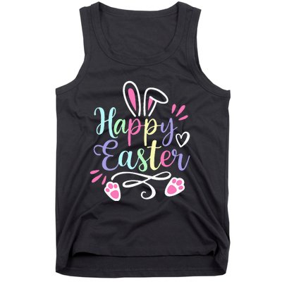 Happy Easter Cute Bunny Rabbit christian Tank Top