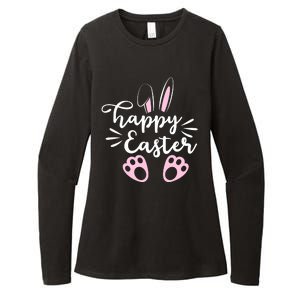 Happy Easter Cute Bunny Holiday Womens CVC Long Sleeve Shirt