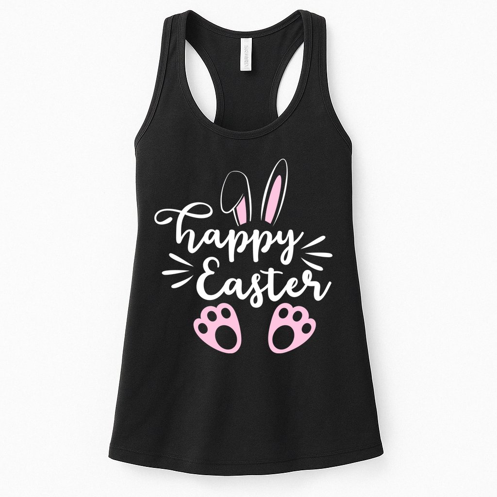 Happy Easter Cute Bunny Holiday Womens Tank Top
