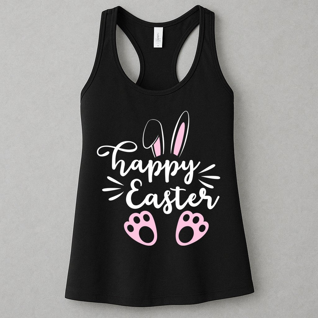 Happy Easter Cute Bunny Holiday Womens Tank Top