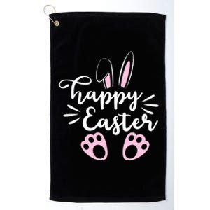 Happy Easter Cute Bunny Holiday Platinum Collection Golf Towel