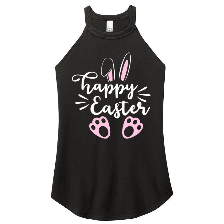 Happy Easter Cute Bunny Holiday Women's Perfect Tri Rocker Tank