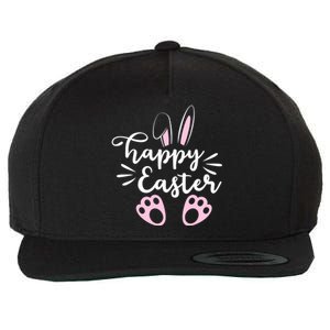 Happy Easter Cute Bunny Holiday Wool Snapback Cap