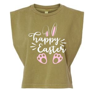 Happy Easter Cute Bunny Holiday Garment-Dyed Women's Muscle Tee