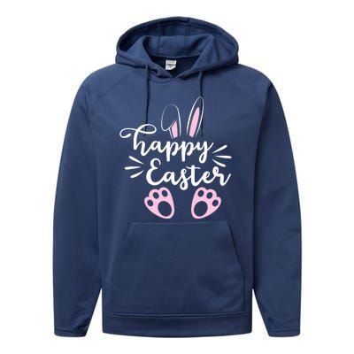 Happy Easter Cute Bunny Holiday Performance Fleece Hoodie