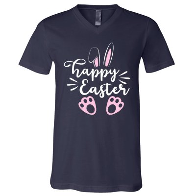 Happy Easter Cute Bunny Holiday V-Neck T-Shirt