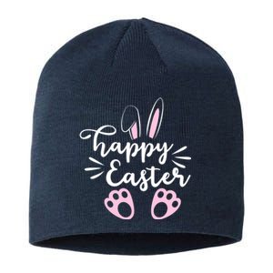 Happy Easter Cute Bunny Holiday Sustainable Beanie