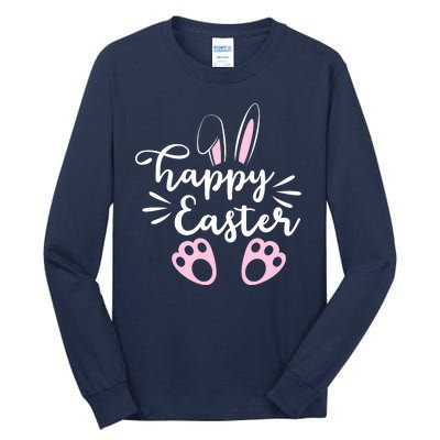 Happy Easter Cute Bunny Holiday Tall Long Sleeve T-Shirt