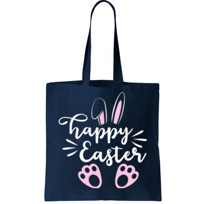 Happy Easter Cute Bunny Holiday Tote Bag