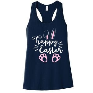 Happy Easter Cute Bunny Holiday Women's Racerback Tank