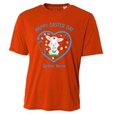 Happy Easter Cardiac Nurse Gift Cute Nurse Easter Day Great Gift Cooling Performance Crew T-Shirt