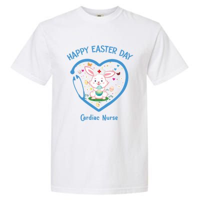 Happy Easter Cardiac Nurse Gift Cute Nurse Easter Day Great Gift Garment-Dyed Heavyweight T-Shirt