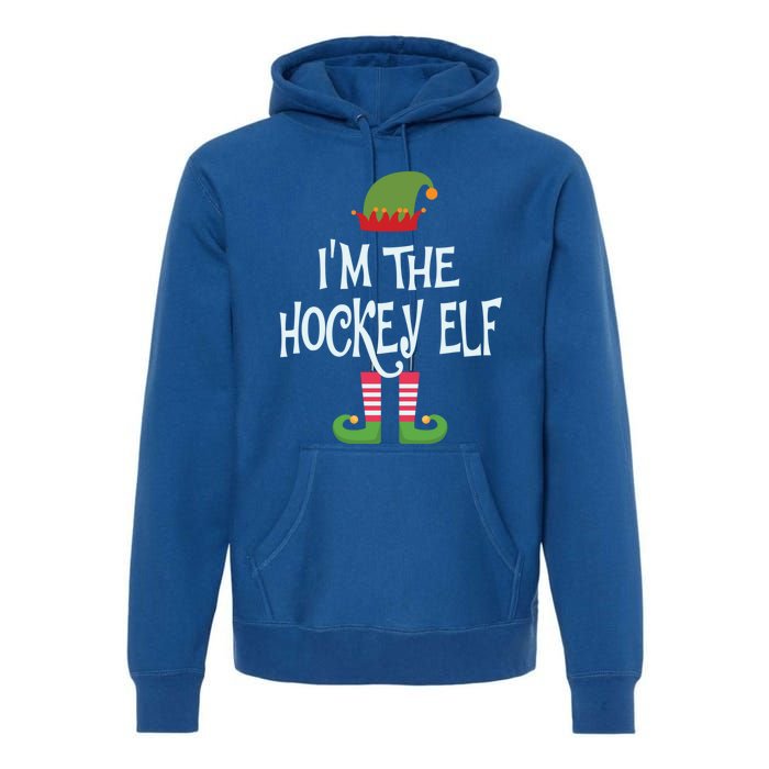 Hockey Elf Christmas Matching Outfit Great Gift Premium Hoodie