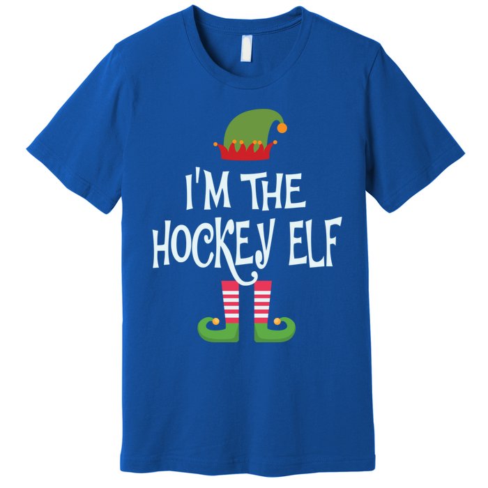 Hockey Elf Christmas Matching Outfit Great Gift Premium T-Shirt