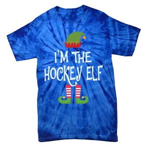 Hockey Elf Christmas Matching Outfit Great Gift Tie-Dye T-Shirt