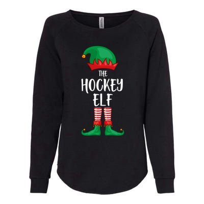 Hockey Elf Christmas Party Matching Family Group Pajama Cool Gift Womens California Wash Sweatshirt