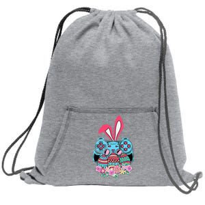 Happy Easter Day Video Game Controller Bunny Gamer Sweatshirt Cinch Pack Bag