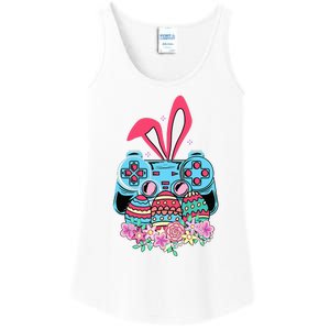 Happy Easter Day Video Game Controller Bunny Gamer Ladies Essential Tank