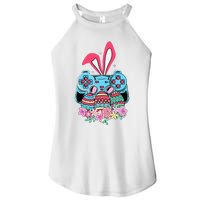 Happy Easter Day Video Game Controller Bunny Gamer Women's Perfect Tri Rocker Tank