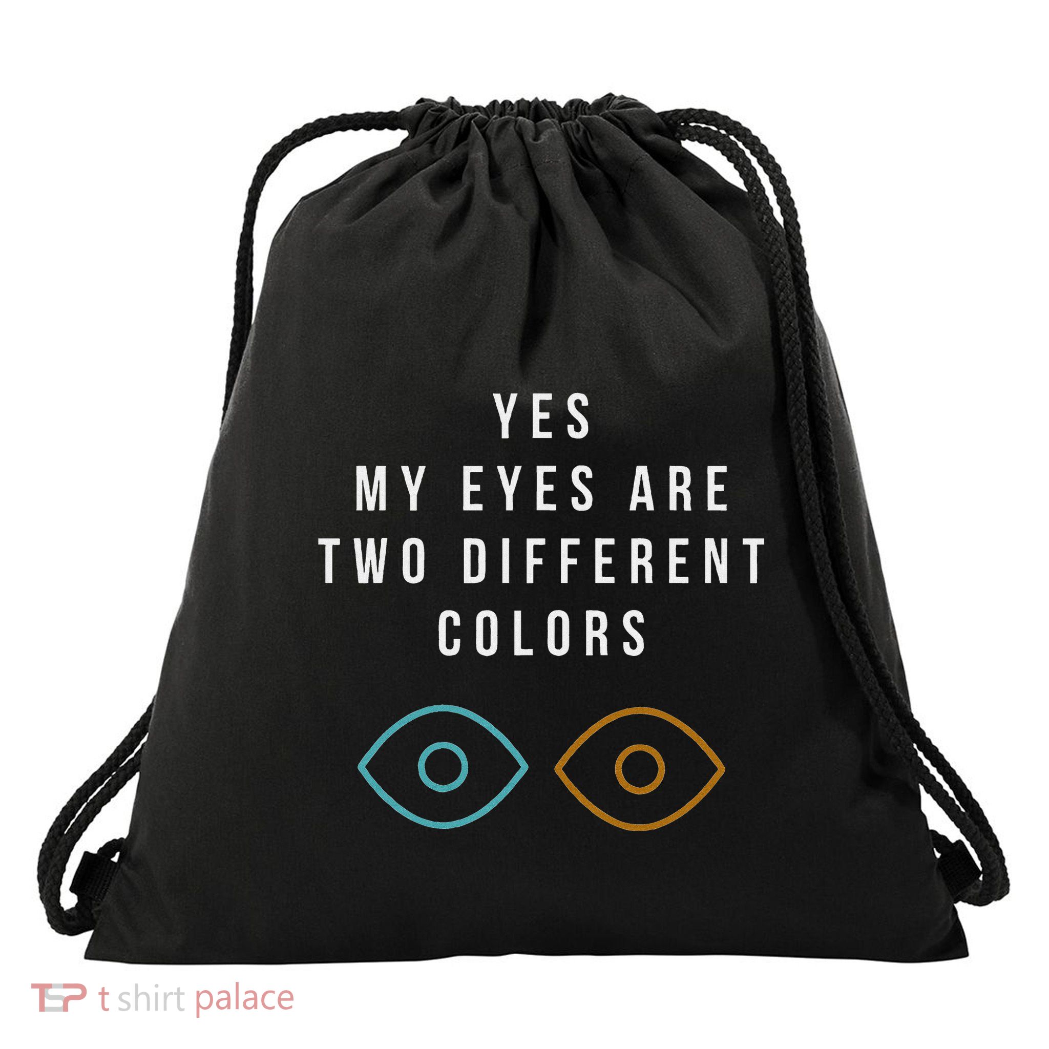 Heterochromia Eyes Different Colored Eyes Day Blue Brown Drawstring Bag