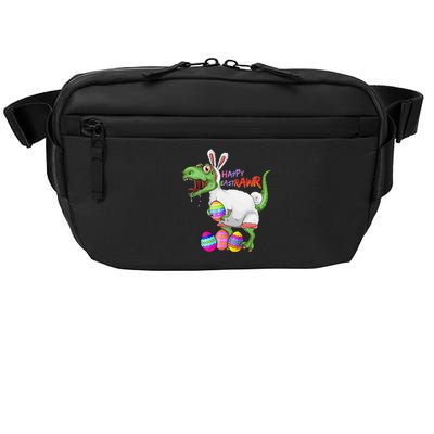 Happy Eastrawr Dinosaur TRex Easter Bunny Crossbody Pack