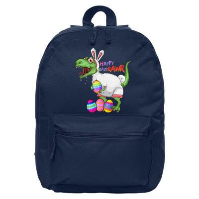 Happy Eastrawr Dinosaur TRex Easter Bunny 16 in Basic Backpack