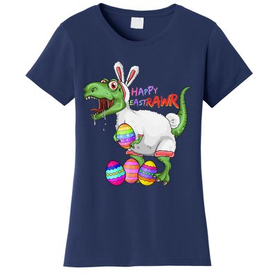 Happy Eastrawr Dinosaur TRex Easter Bunny Women's T-Shirt