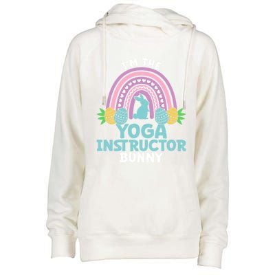 Happy Easter Day I'm The Yoga Instructor Bunny Funny Gift Womens Funnel Neck Pullover Hood