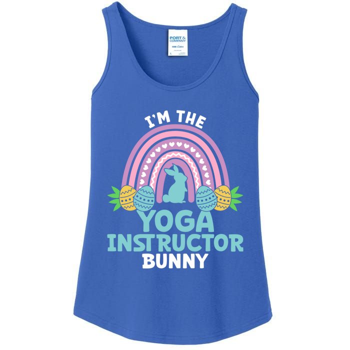 Happy Easter Day I'm The Yoga Instructor Bunny Funny Gift Ladies Essential Tank