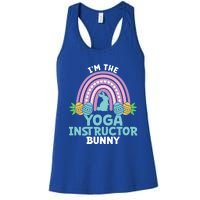 Happy Easter Day I'm The Yoga Instructor Bunny Funny Gift Women's Racerback Tank