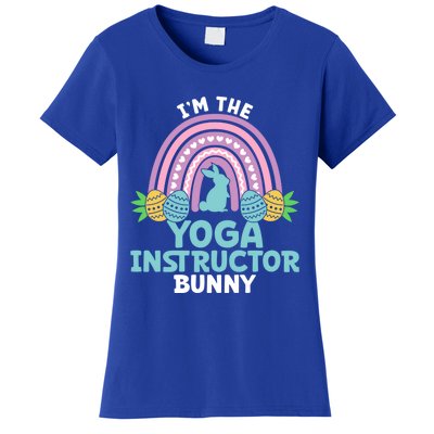 Happy Easter Day I'm The Yoga Instructor Bunny Funny Gift Women's T-Shirt