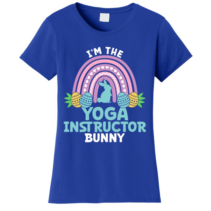 Happy Easter Day I'm The Yoga Instructor Bunny Funny Gift Women's T-Shirt