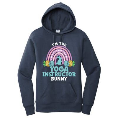 Happy Easter Day I'm The Yoga Instructor Bunny Funny Gift Women's Pullover Hoodie