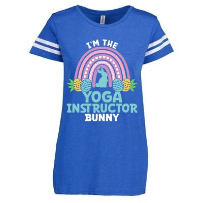 Happy Easter Day I'm The Yoga Instructor Bunny Funny Gift Enza Ladies Jersey Football T-Shirt