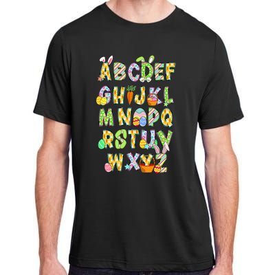 Happy Easter Day Alphabet Abcs Elemeno For Teacher Student Adult ChromaSoft Performance T-Shirt