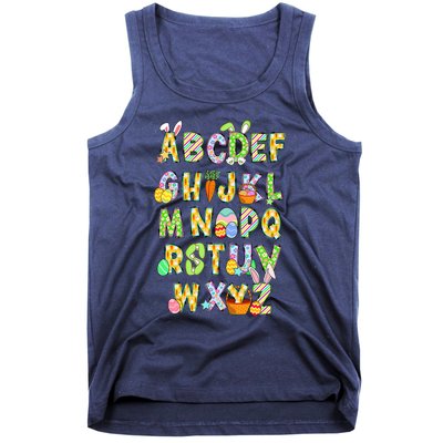 Happy Easter Day Alphabet Abcs Elemeno For Teacher Student Tank Top