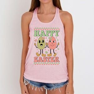 Happy Easter Day Easter Bunny Women's Knotted Racerback Tank