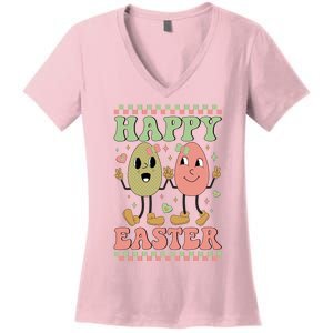 Happy Easter Day Easter Bunny Women's V-Neck T-Shirt