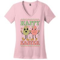 Happy Easter Day Easter Bunny Women's V-Neck T-Shirt