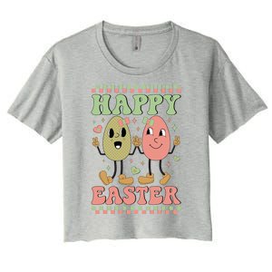 Happy Easter Day Easter Bunny Women's Crop Top Tee