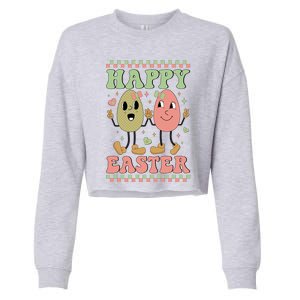 Happy Easter Day Easter Bunny Cropped Pullover Crew