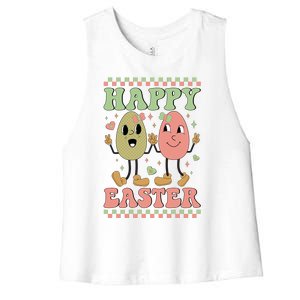 Happy Easter Day Easter Bunny Women's Racerback Cropped Tank