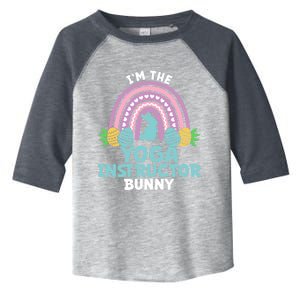 Happy Easter Day Im The Yoga Instructor Bunny Gift Toddler Fine Jersey T-Shirt