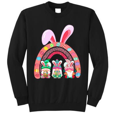 Happy Easter Day Cute Gnome Easter Rainbow Bunny Sweatshirt