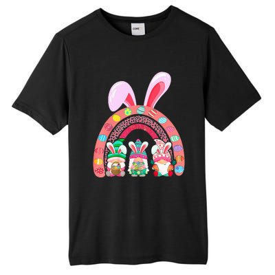 Happy Easter Day Cute Gnome Easter Rainbow Bunny Tall Fusion ChromaSoft Performance T-Shirt