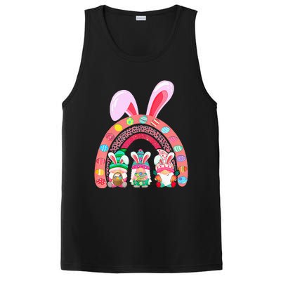 Happy Easter Day Cute Gnome Easter Rainbow Bunny PosiCharge Competitor Tank