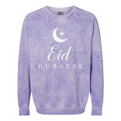 Happy Eid Day Eid AlAdha Eid Mubarak Colorblast Crewneck Sweatshirt