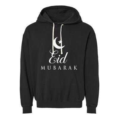 Happy Eid Day Eid AlAdha Eid Mubarak Garment-Dyed Fleece Hoodie