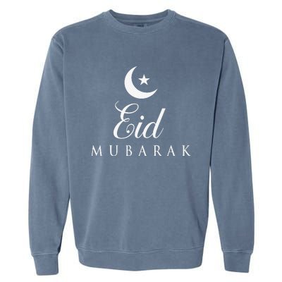 Happy Eid Day Eid AlAdha Eid Mubarak Garment-Dyed Sweatshirt